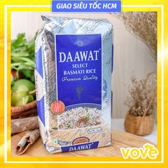 gao hat dai an do cao cap daawat premium basmati rice phu hop nguoi tieu duong an kieng 1kg