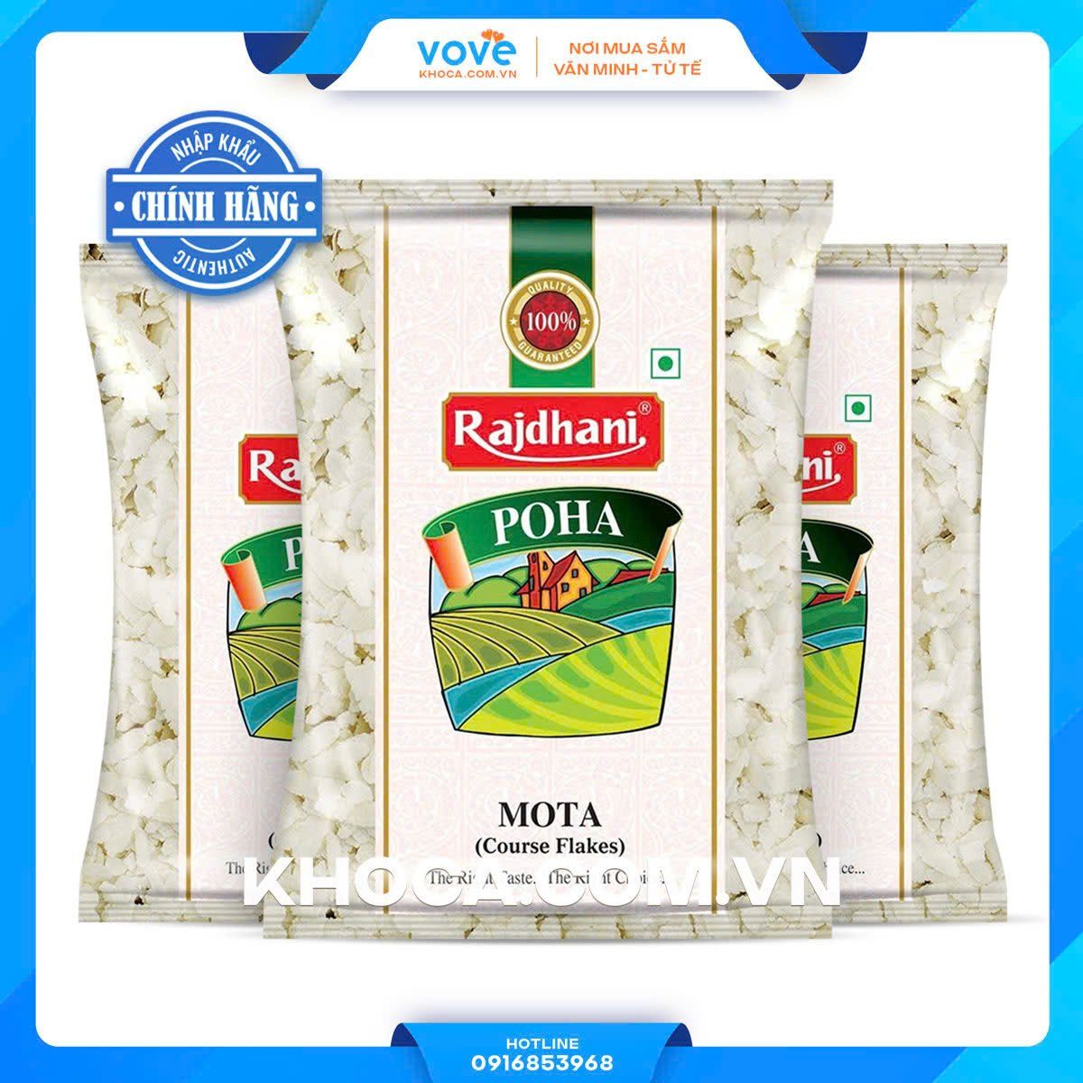 gao dep com dep rajdhani poha 500gr