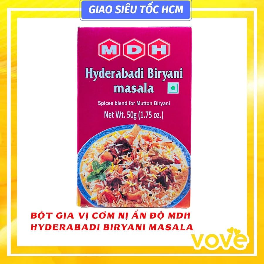 bot gia vi com ni an do mdh hyderabadi biryani masala 50gr