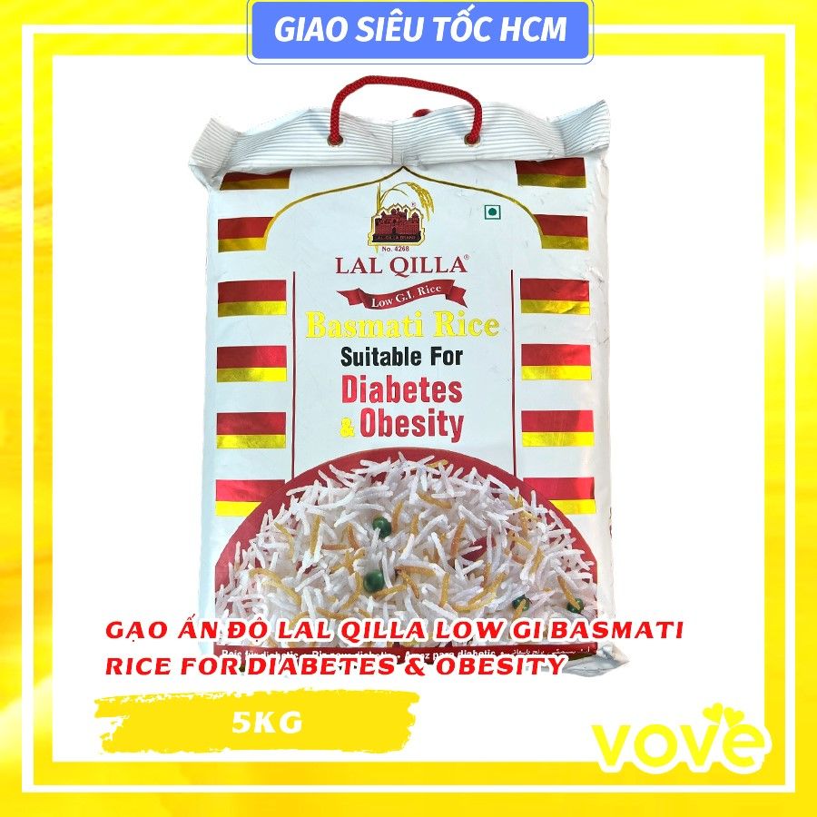 gao chuyen dac biet cho nguoi tieu duong tu an do lal qilla low gi basmati rice for diabetes obesity 5kg