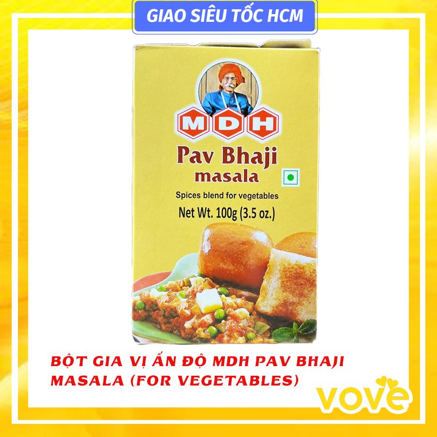 bot gia vi mon banh mi cuon rau an do mdh pav bhaji masala for vegetables 100gr