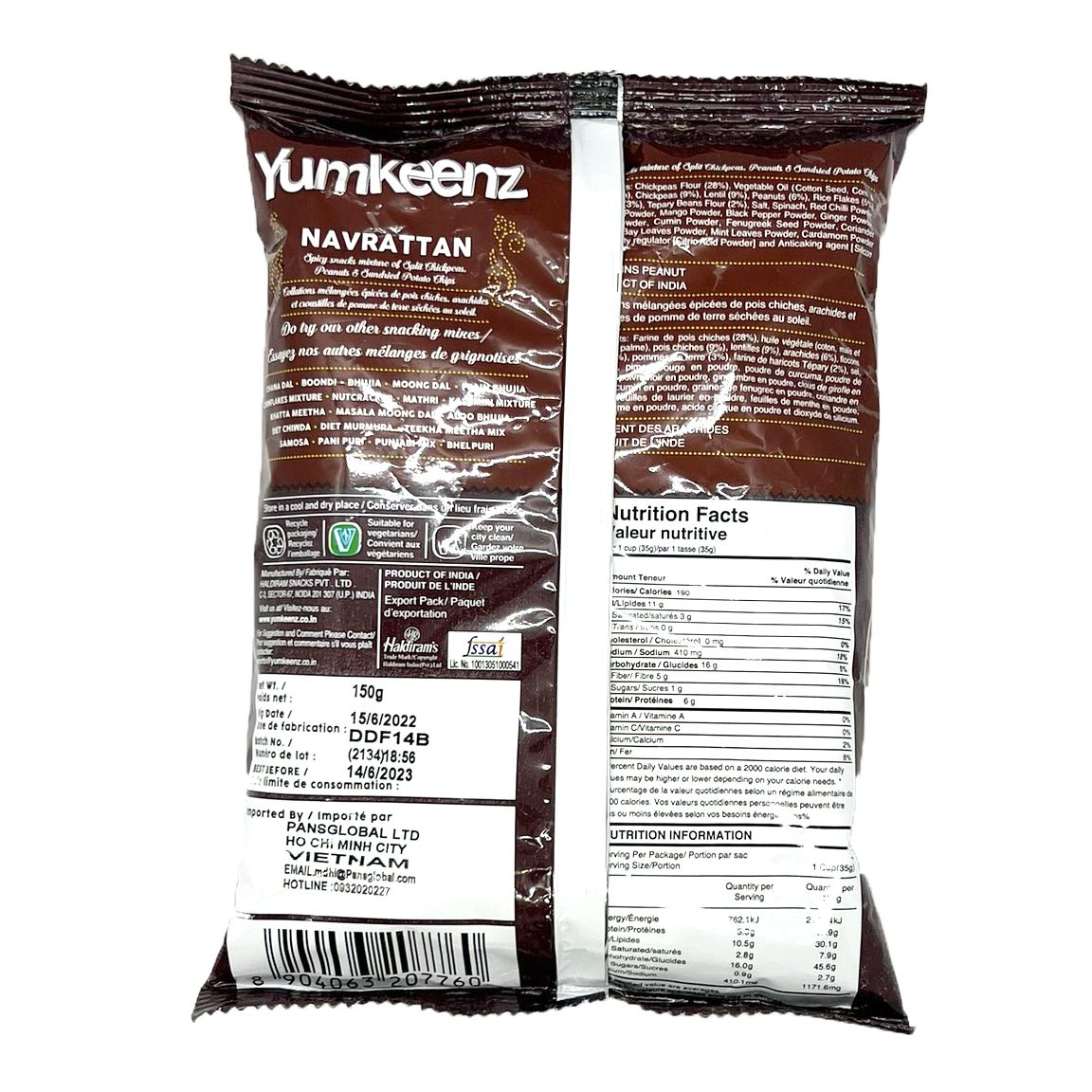 indian snack yumkeenz navrattan 150gr