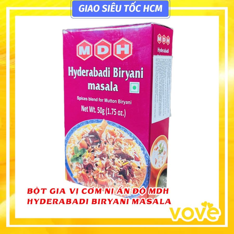 bot gia vi com ni an do mdh hyderabadi biryani masala 50gr