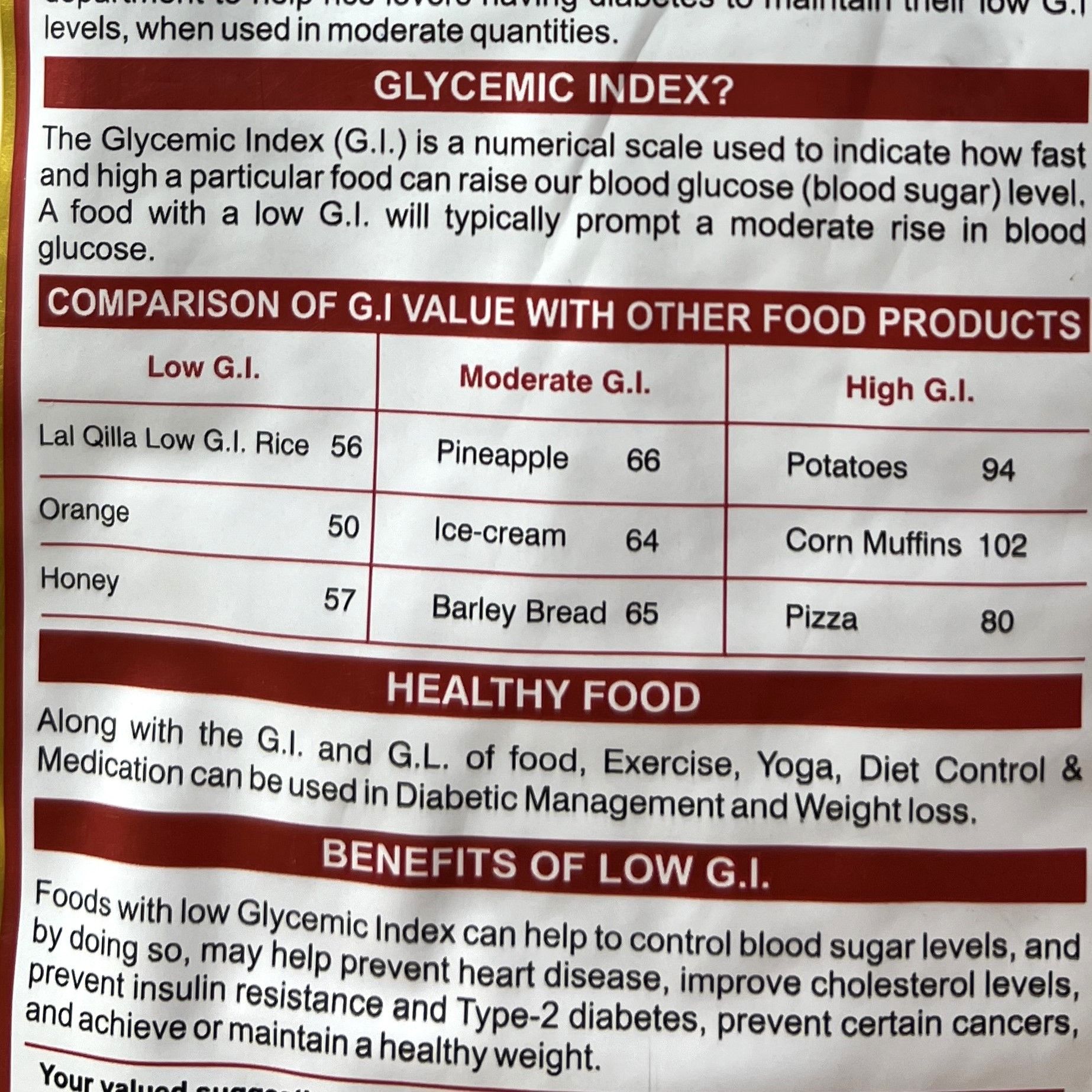 gao tieu duong an do lal qilla low gi basmati rice for diabetes obesity 5kg