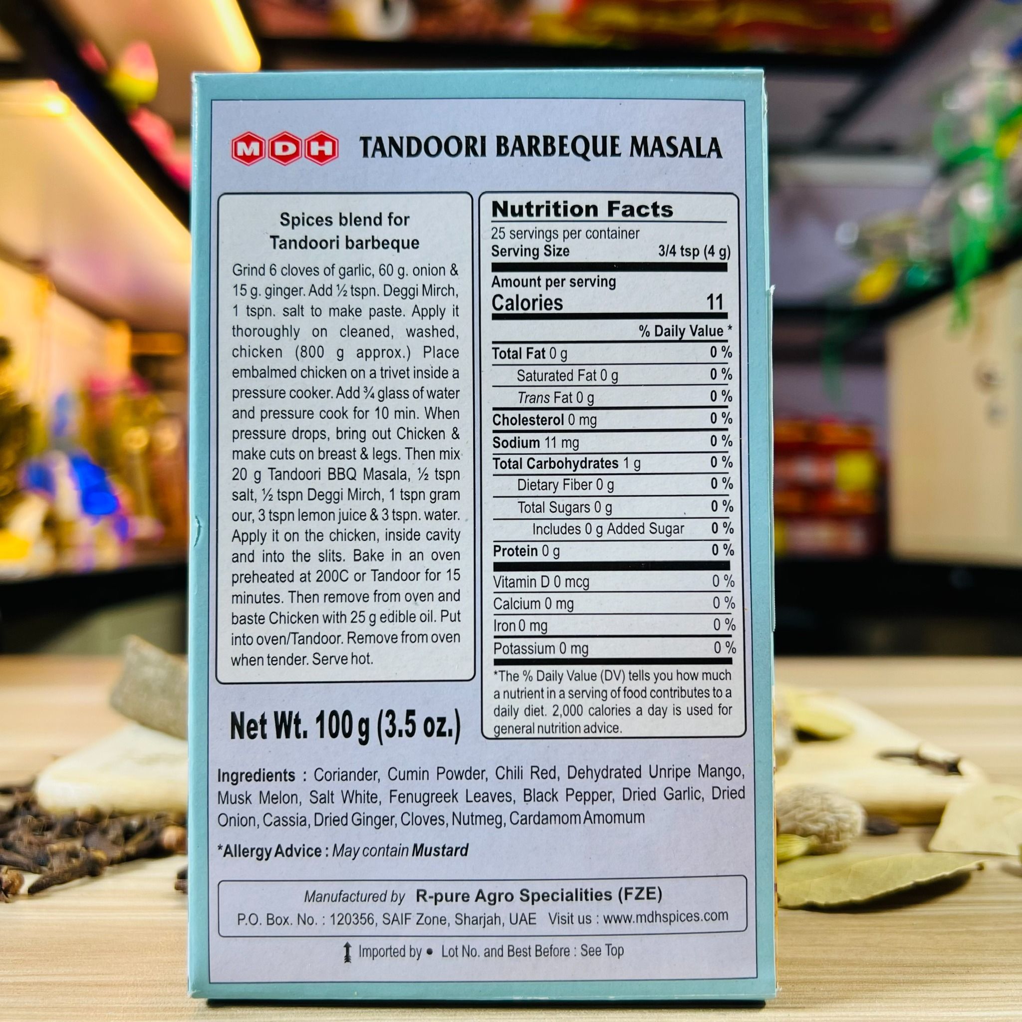 bot gia vi nuong an do mdh tandoori barbeque masala