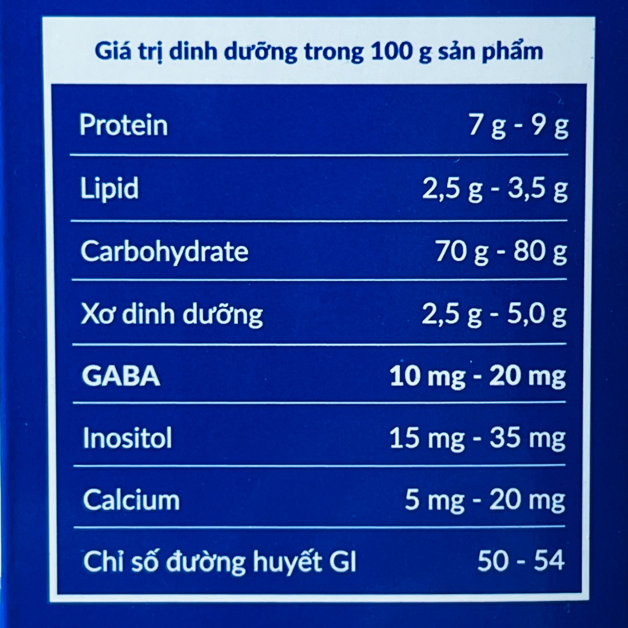 gao mam vibigaba loc troi danh cho nguoi tieu duong giam can 1kg