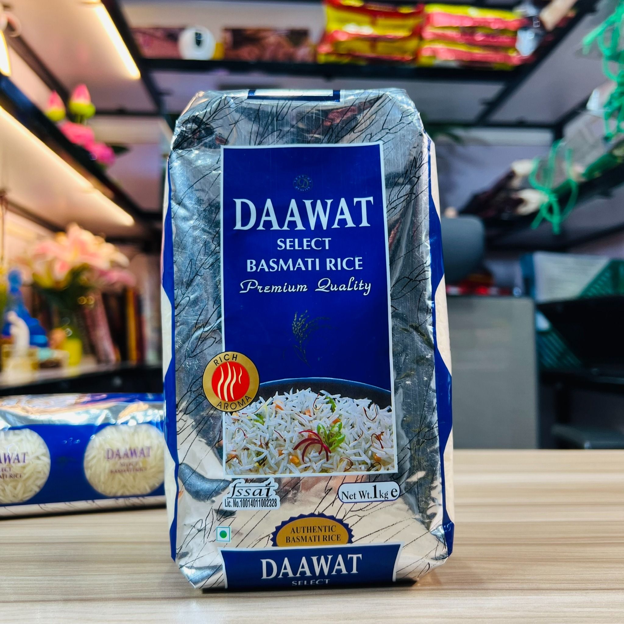 gao hat dai an do cao cap daawat premium basmati rice phu hop nguoi tieu duong an kieng 1kg