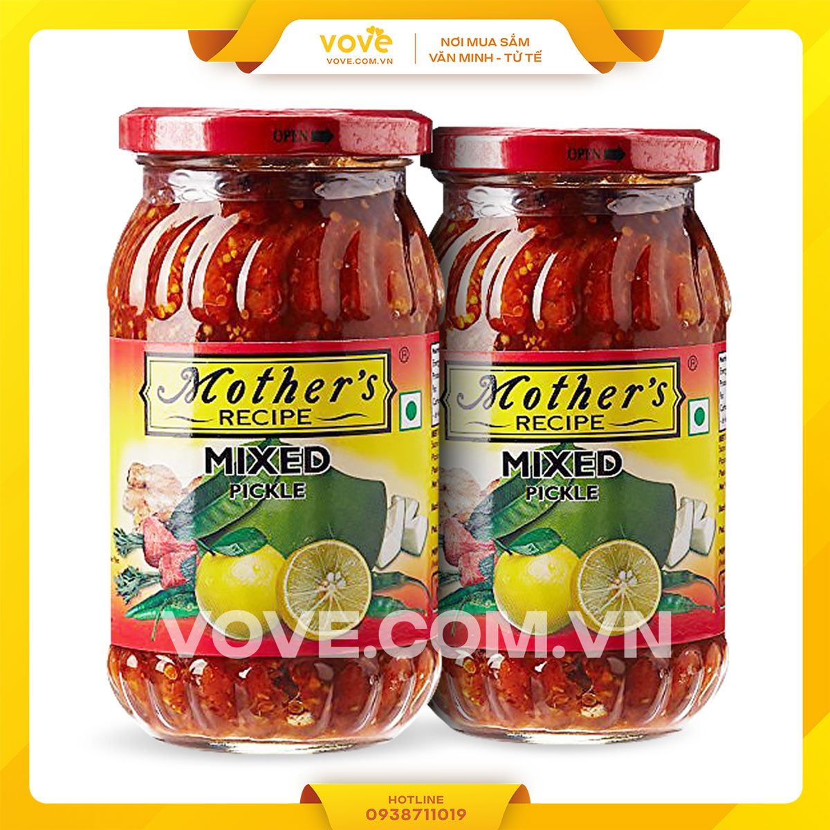 hon hop ngam chua an do mothers mixed pickle 400gr