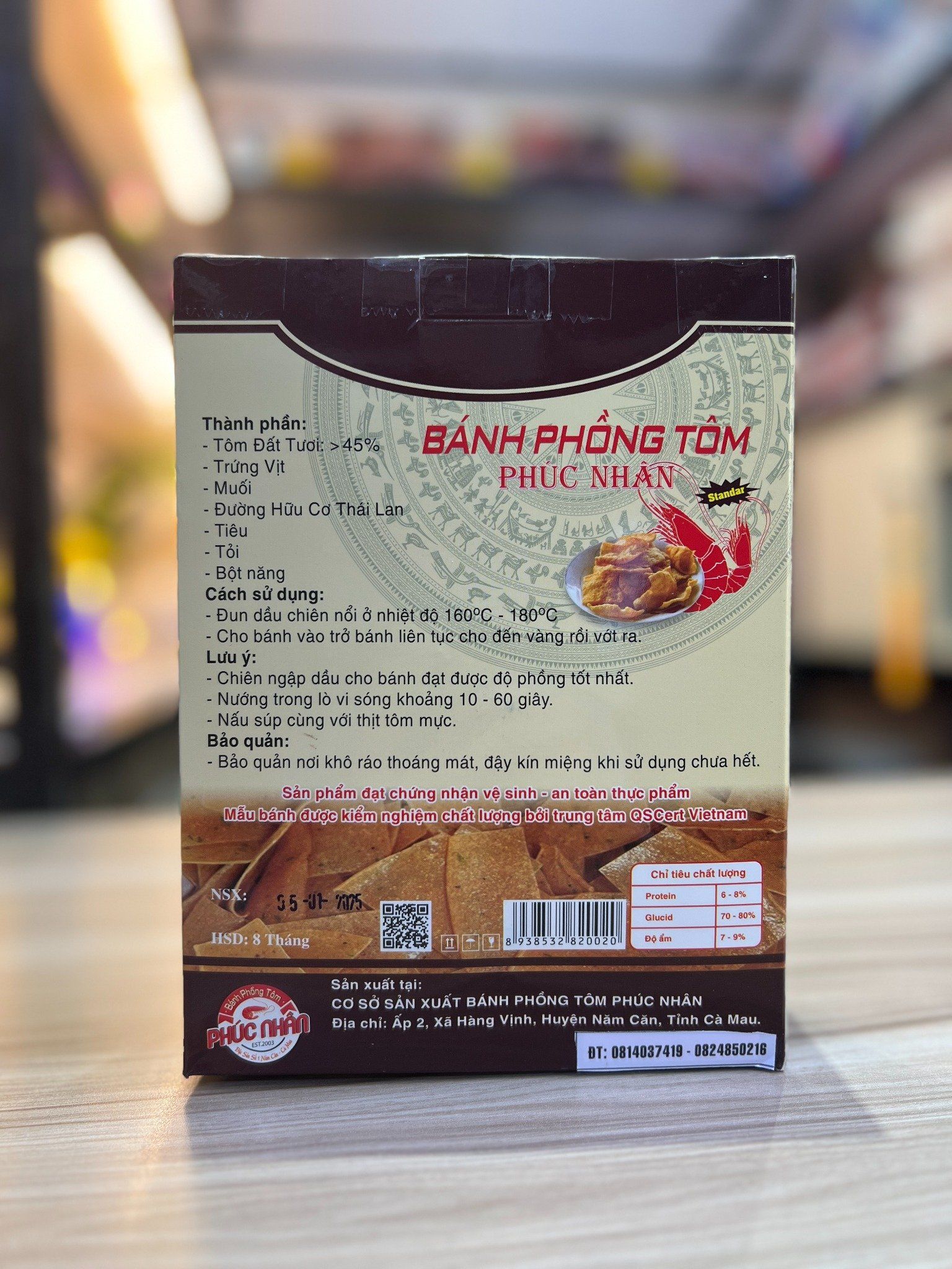 banh phong tom ca mau hieu phuc nhan hop giay 500g