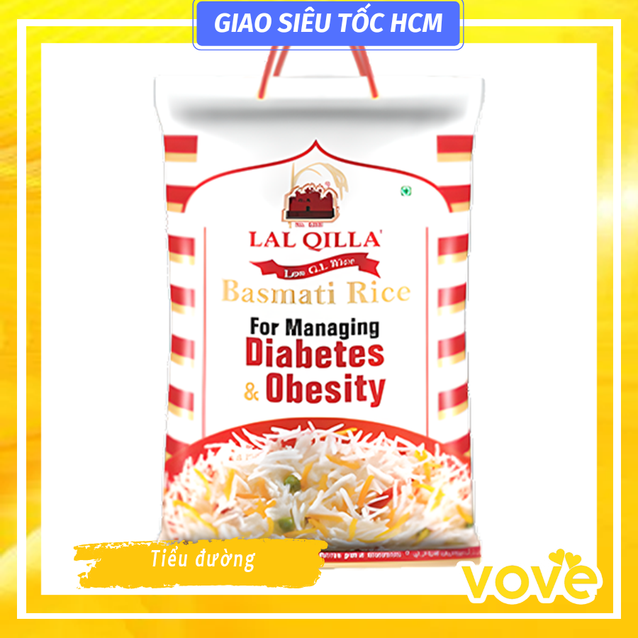 gao chuyen dac biet cho nguoi tieu duong tu an do lal qilla low gi basmati rice for diabetes obesity 5kg