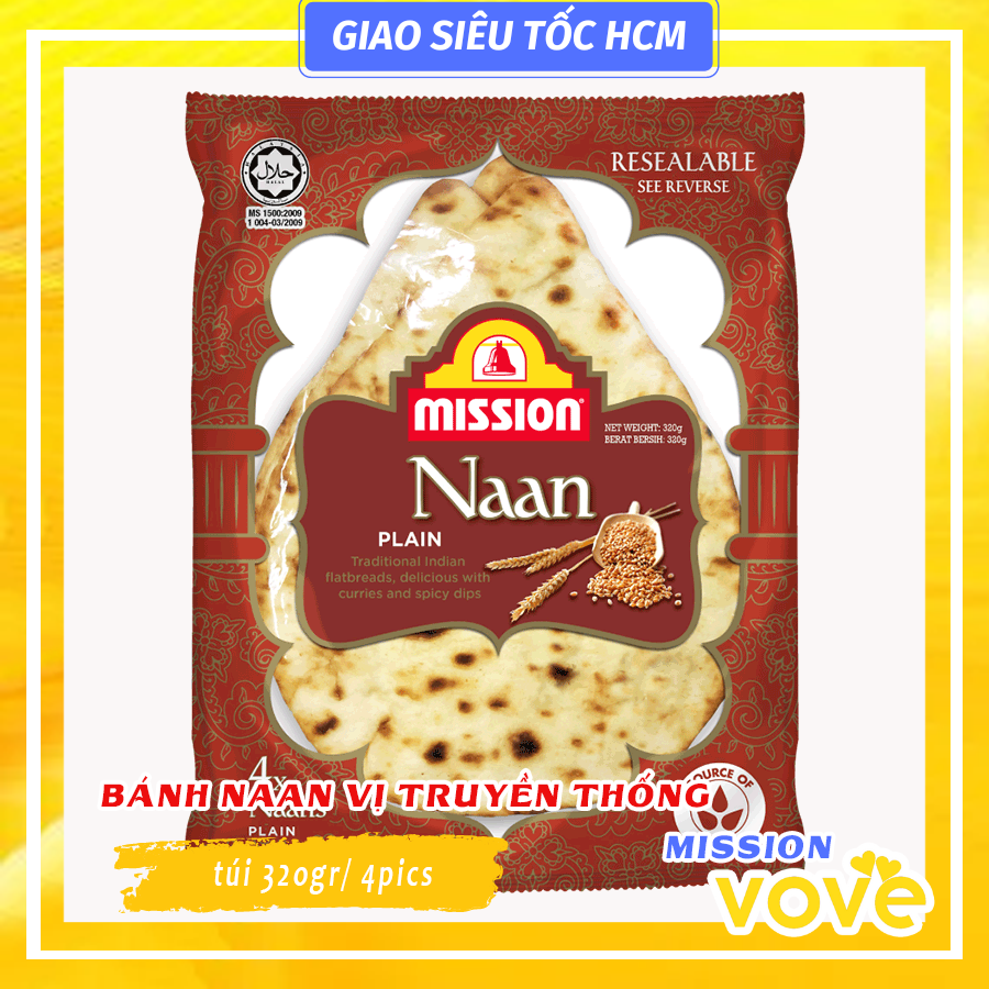 banh naan an do vi truyen thong mission naan plain 4pics 320gr goi