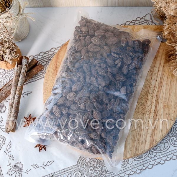 thao qua den dau khau den an do black cardamom elaichi 100gr
