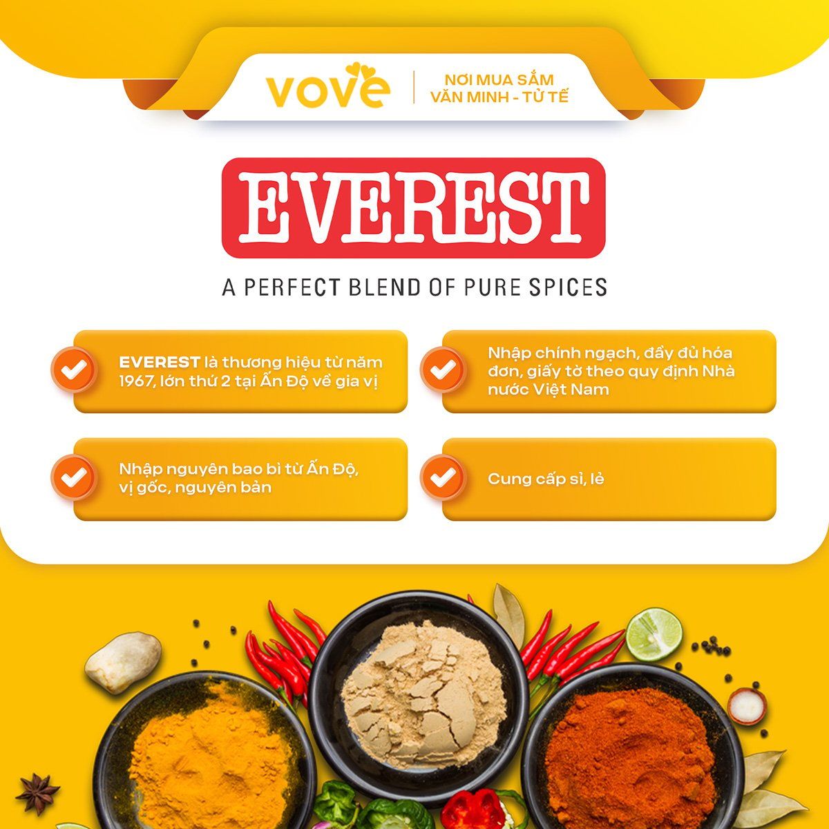 bot gia vi la sup chua cay truyen thong nam an do everest rasam masala powder 100gr goi