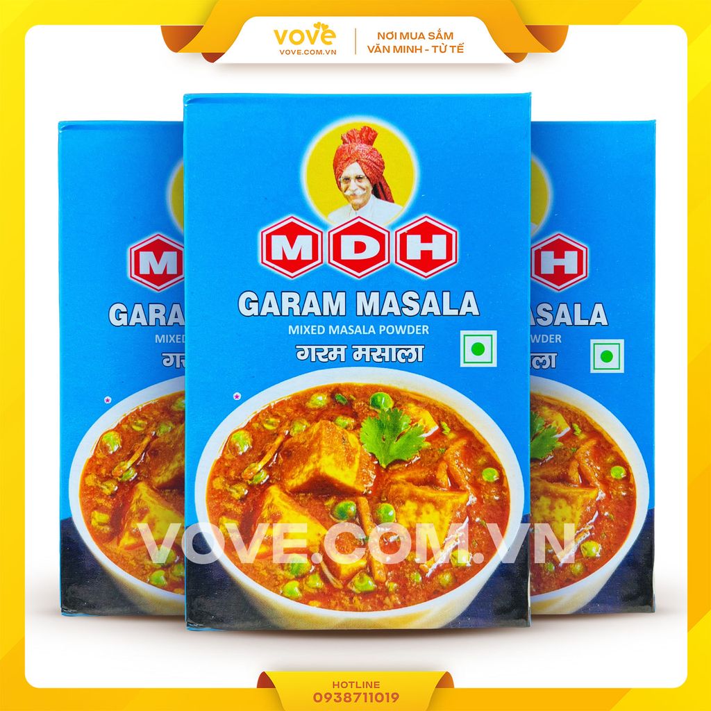 Bột gia vị cà ri đặc trưng Bắc Ấn Độ MDH Garam Masala 100gr