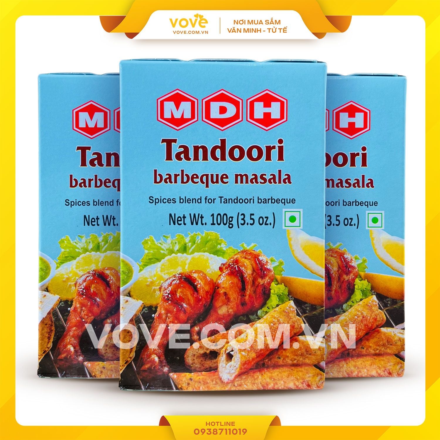 bot gia vi nuong an do mdh tandoori barbeque masala100gr