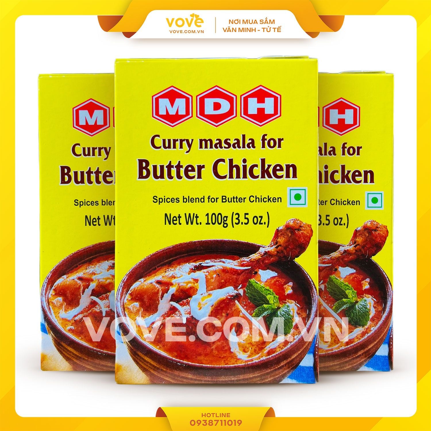 bot gia vi ca ri bo ga an do mdh butter chicken curry masala 100gr