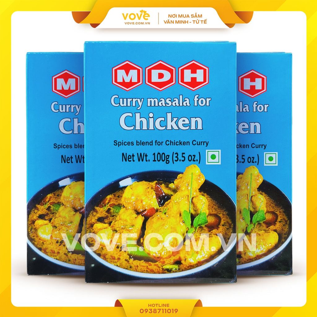 Bột gia vị cà ri Gà Ấn Độ MDH Chicken Curry masala 100gr