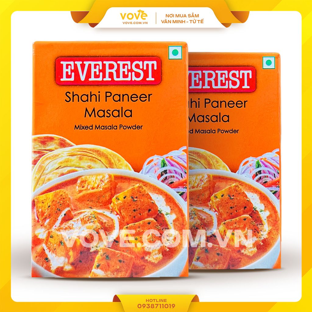 Bột gia vị Cà ri Phô mai Ấn Độ Everest Shahi Paneer Masala 50gr