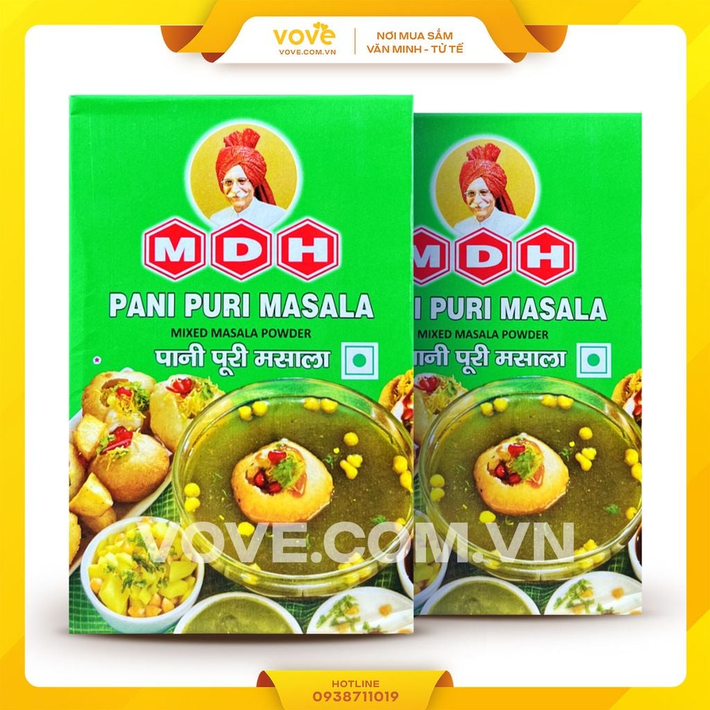 Bột gia vị bánh phồng Ấn Độ MDH Pani Puri Masala (for dried savouries)100gr