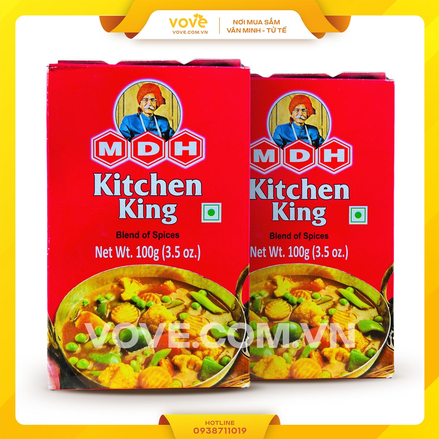 bot gia vi hon hop an do mdh kitchen king 100gr