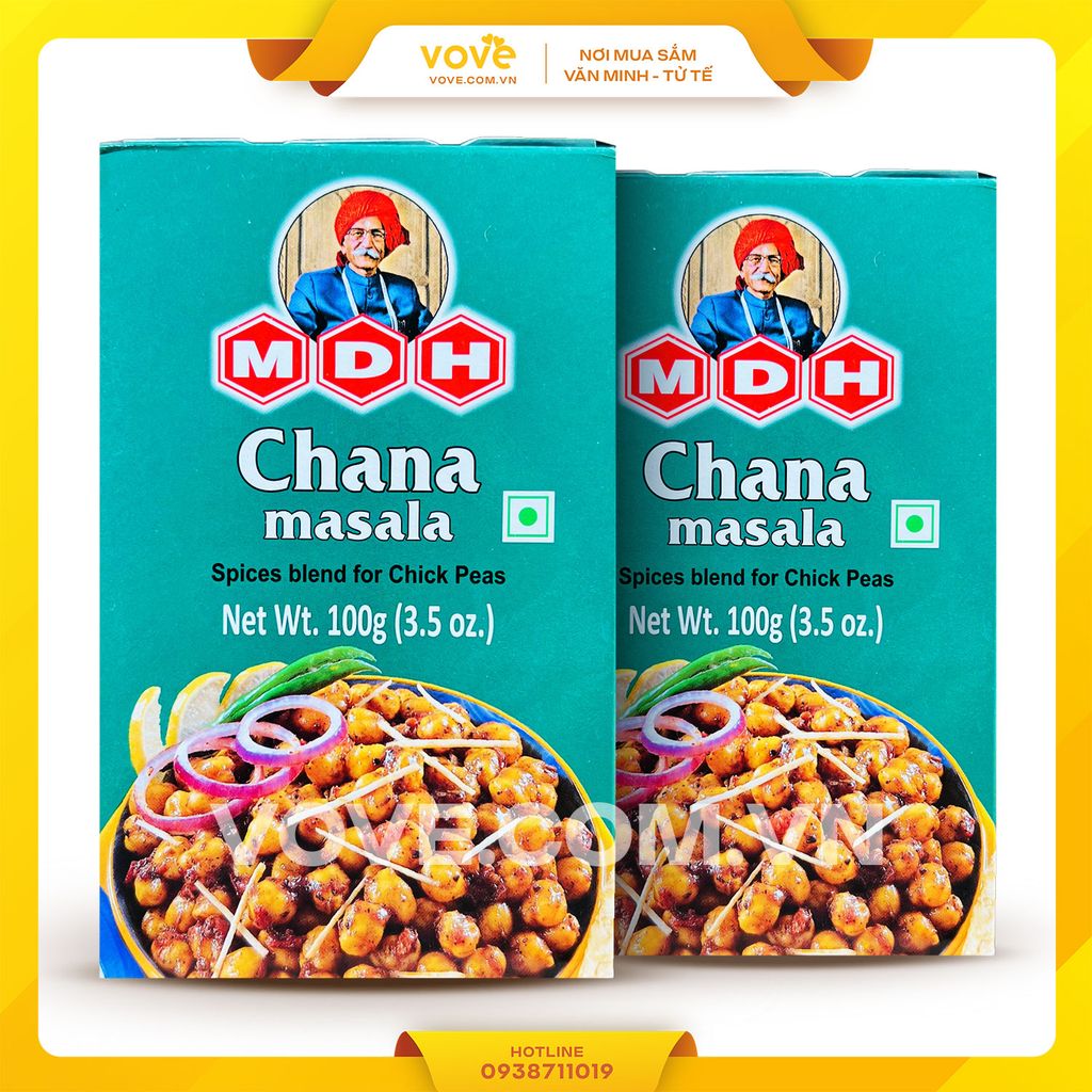 Bột gia vị cà ri đậu gà Ấn Độ MDH Chana Masala 100gr