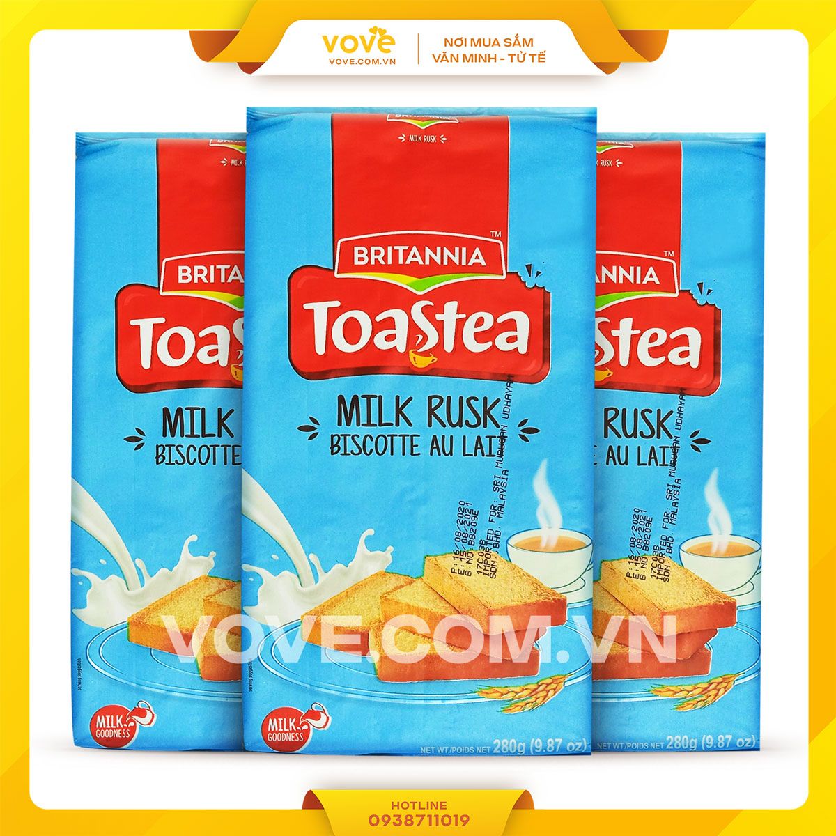 banh my nuong an do britannia milk rusk 280gr