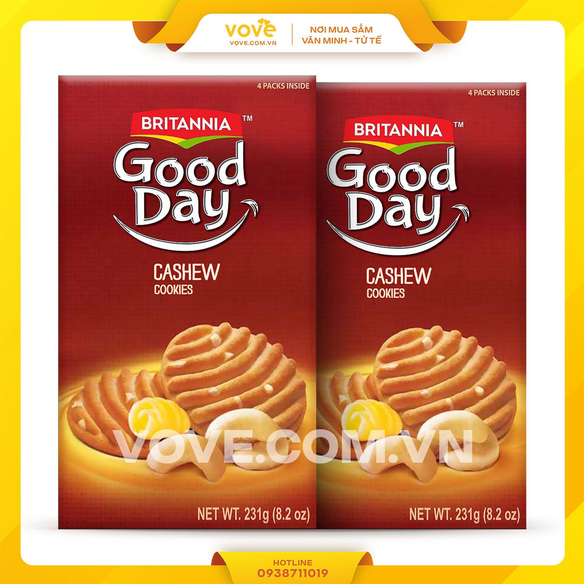 banh quy hat dieu an do britannia good day cashew cookies 231 gr