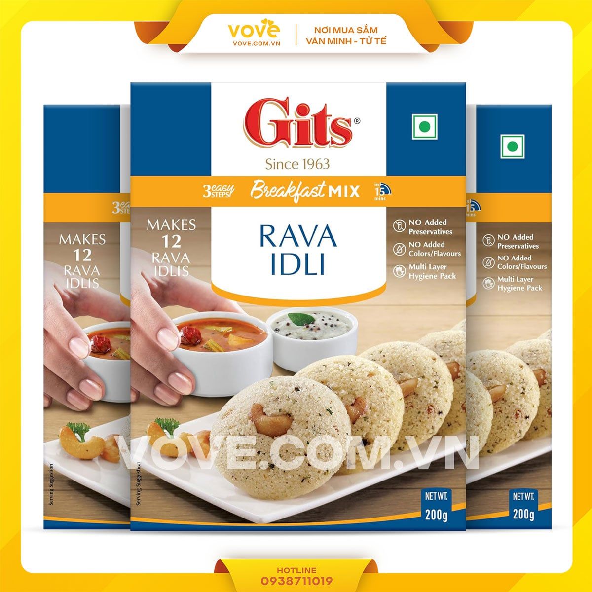 bot lam banh gits rava idli 200gr
