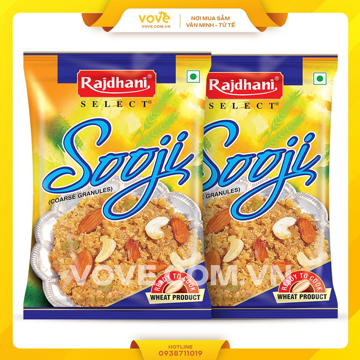 bot mi suji an do rajdhani sooji semolina rava rawa coarse granules 500gr