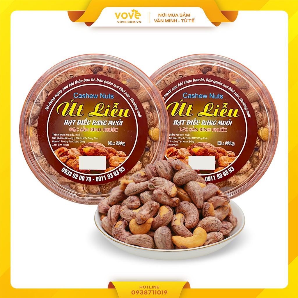 Hạt Điều rang muối Bình Phước 500gr