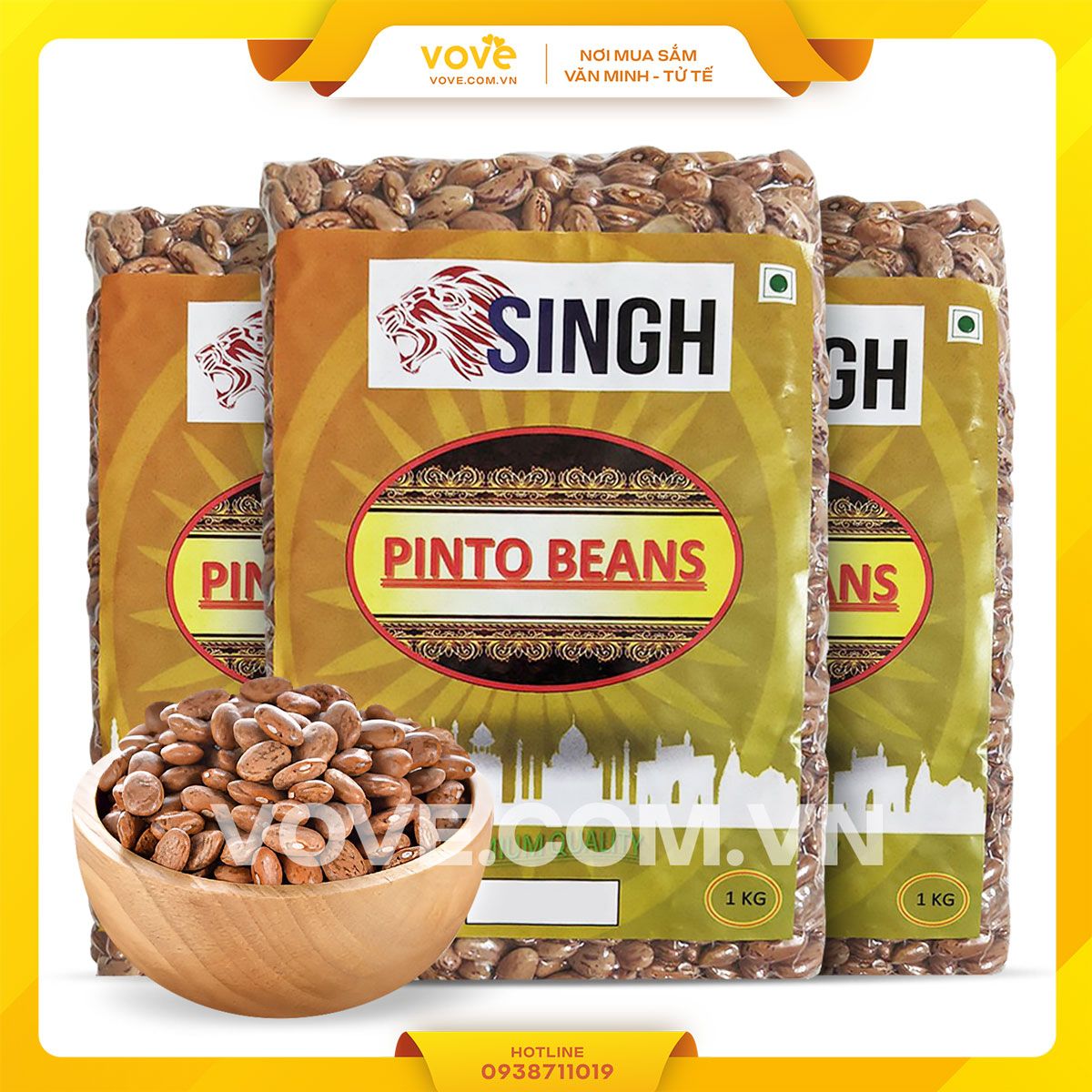 dau cuc an do singh pinto bean 1kg