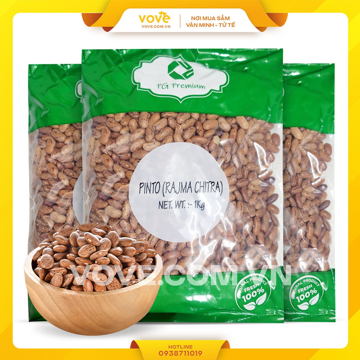 dau cuc an do pg pinto bean 1kg