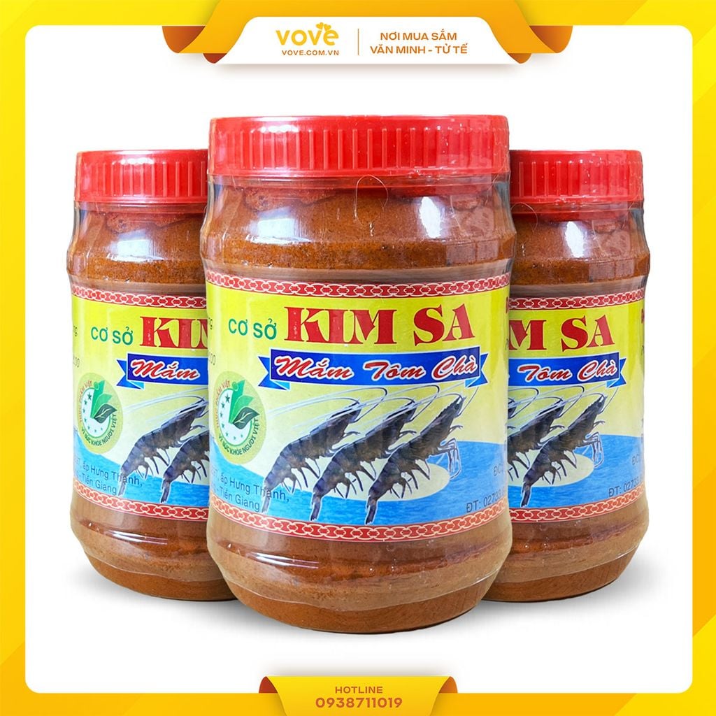Mắm Tôm Chà Gò Công hiệu Kim Sa (mắm tiến vua) 500gr