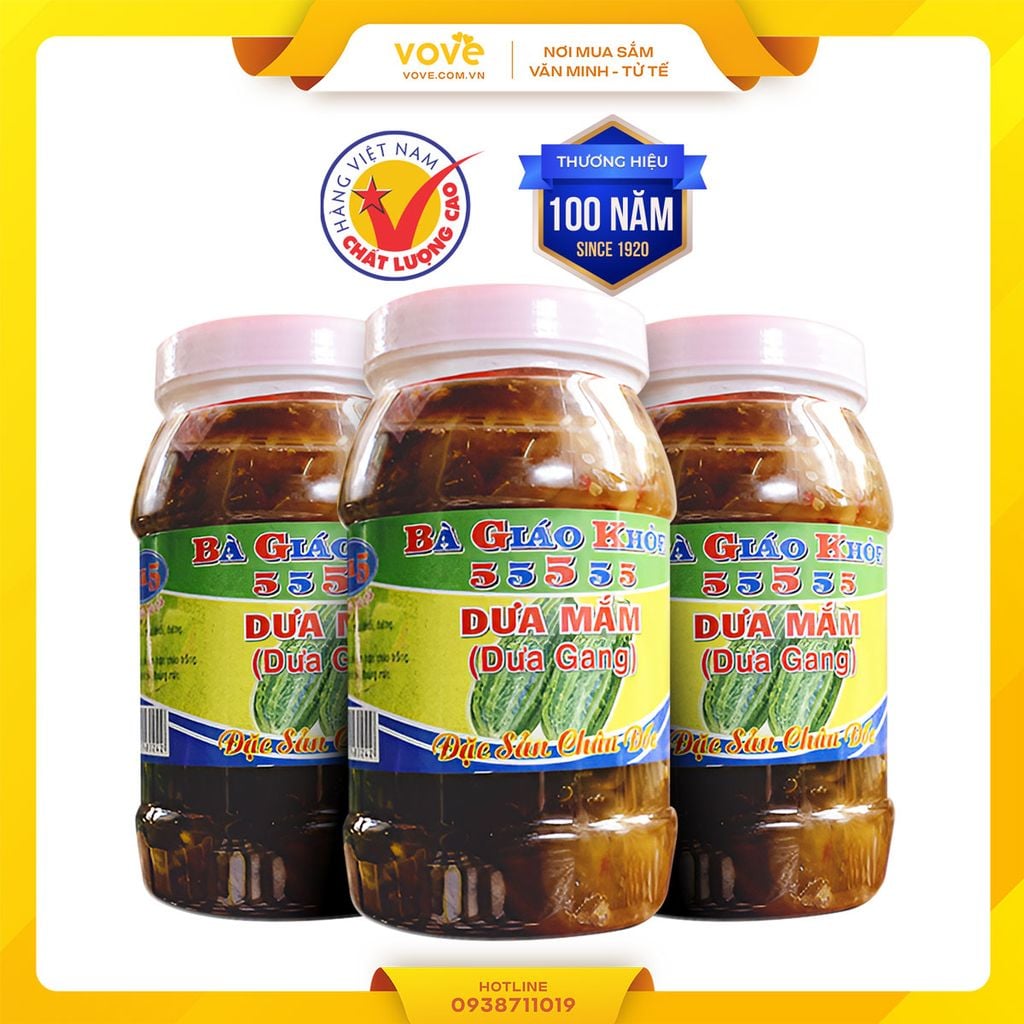 Dưa mắm dưa gang hiệu Bà Giáo Khỏe Châu Đốc 500gr