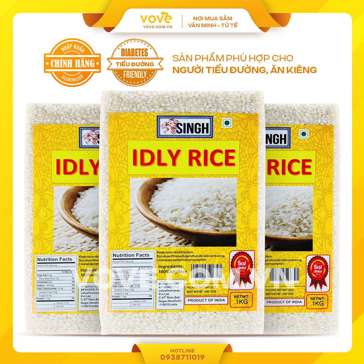 gao hat ngan tron an do singh idli rice idly rice 1 kg