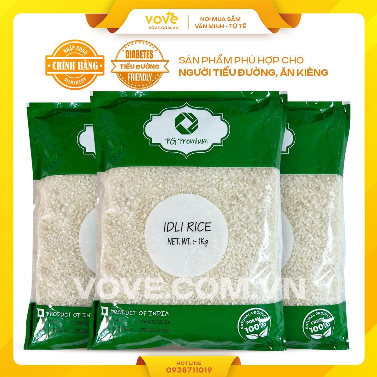 gao hat ngan tron an do pg idli rice idly rice 1 kg goi