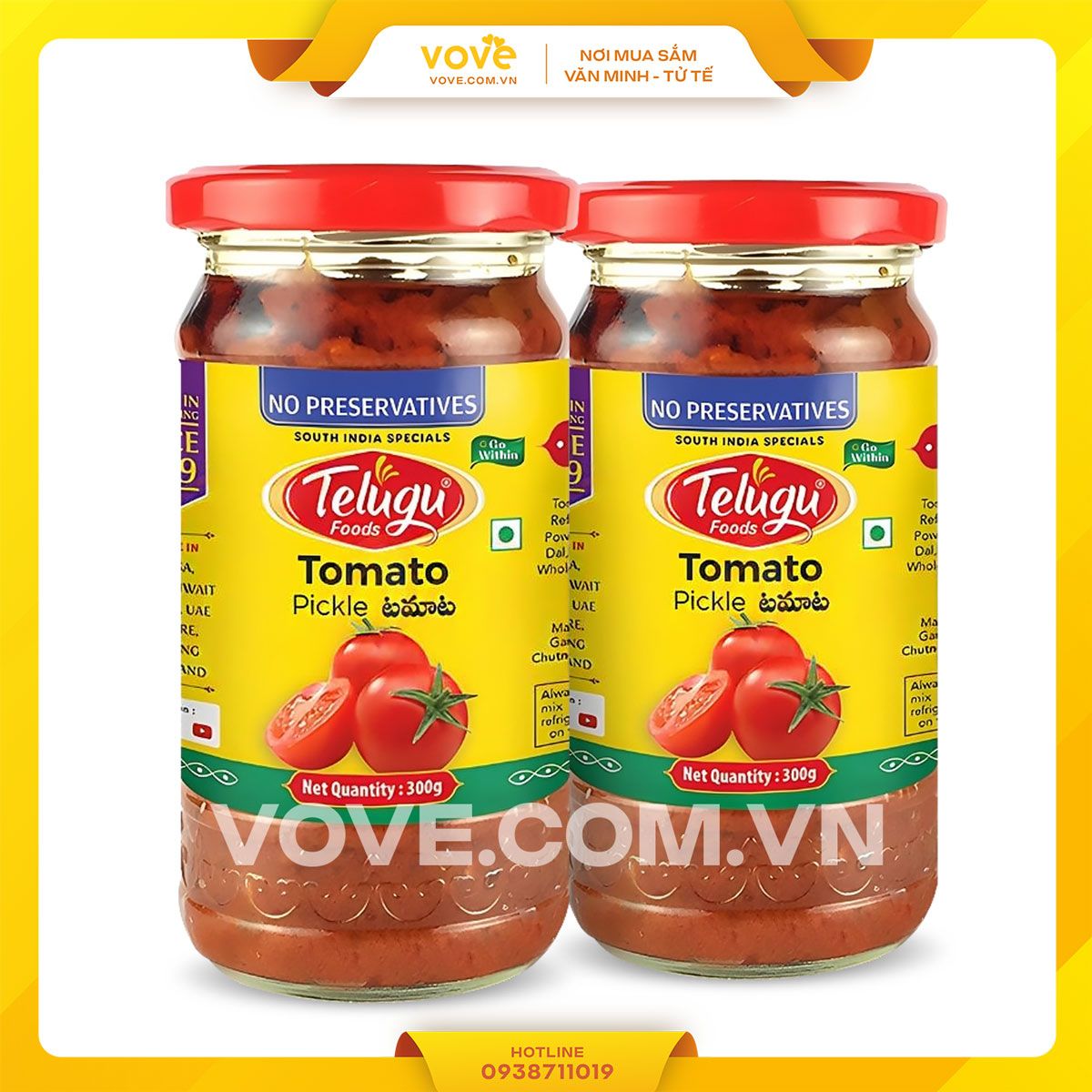 ca chua ngam an do telugu tomato pickle 300gr