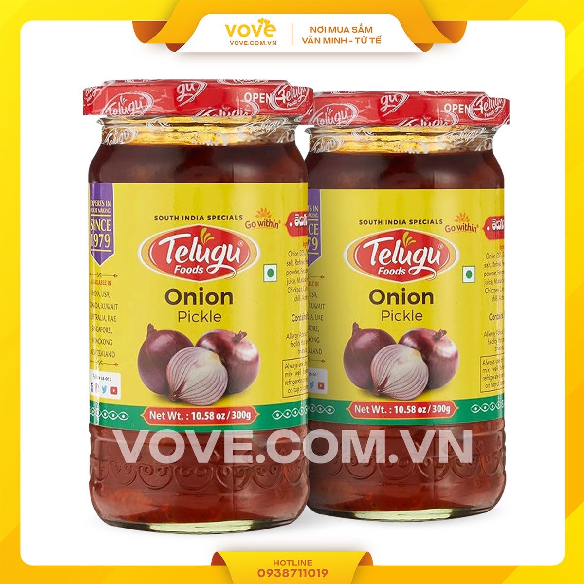 hanh ngam chua an do telugu onion pickle 300gr