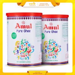 bo long sua trau bo an do amul pure ghee 1 lit