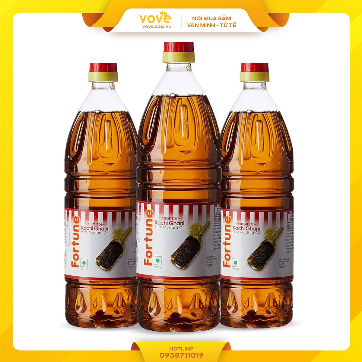 dau mu tat an do fortune mustard oil 1 lit