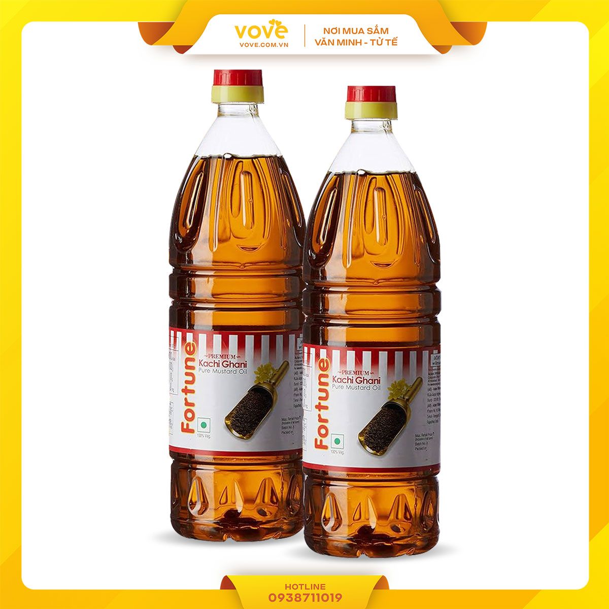 dau mu tat an do fortune mustard oil 500ml