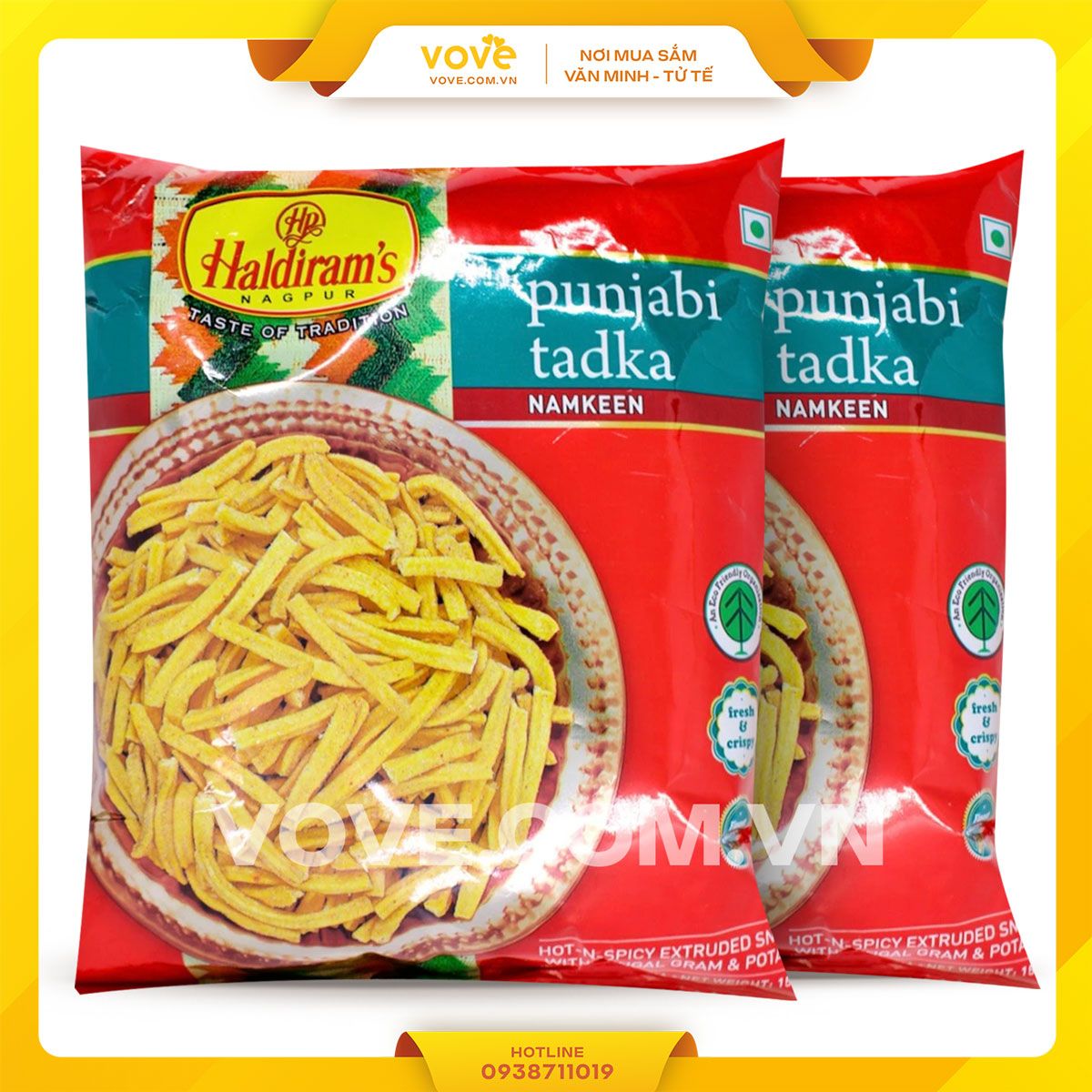 banh snack an lien an do haldirams punjabi tadka 150gr