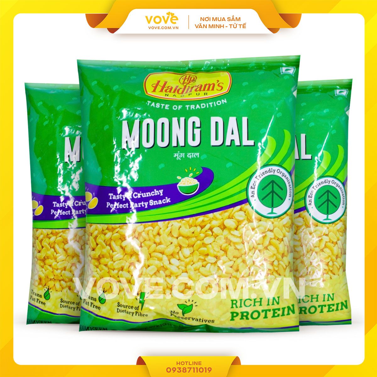 banh snack an lien an do haldirams moong dal 150gr