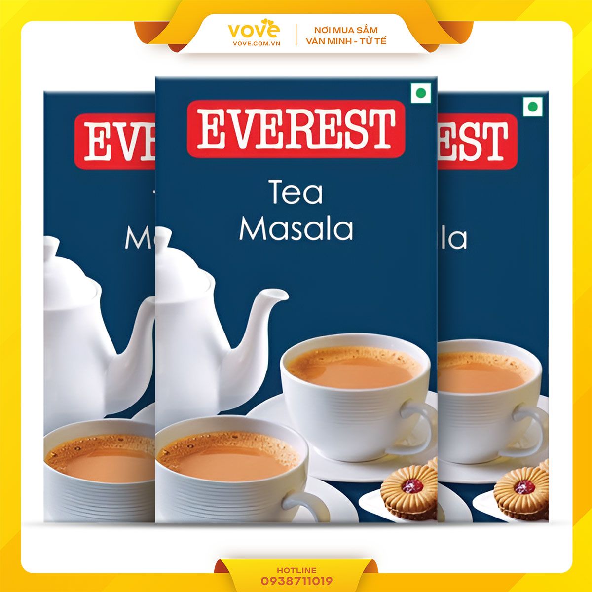 bot gia vi tra sua an do everest tea masala 100gr