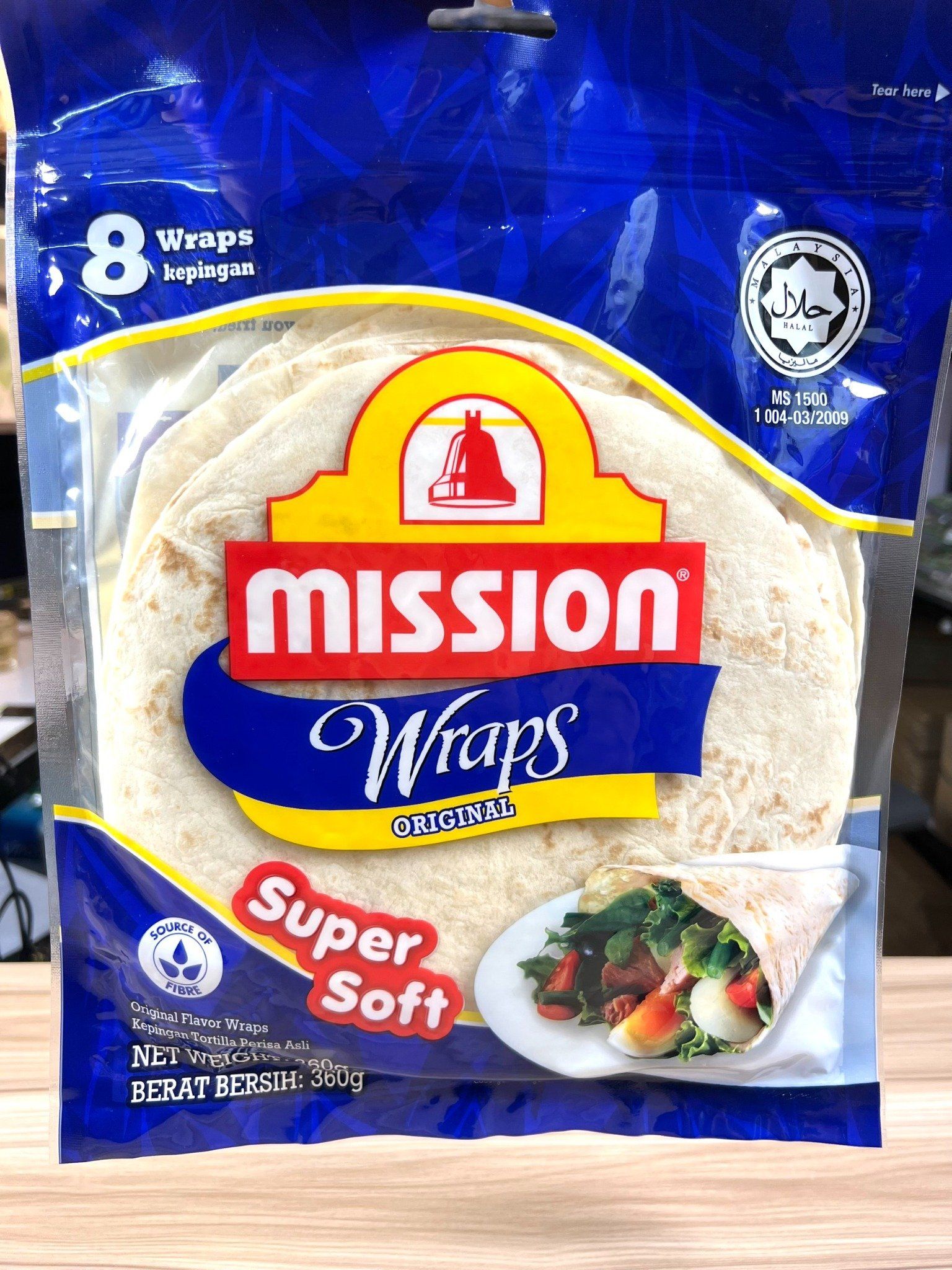 banh roti an do vi truyen thong misson wraps original 8 pics 360gr goi