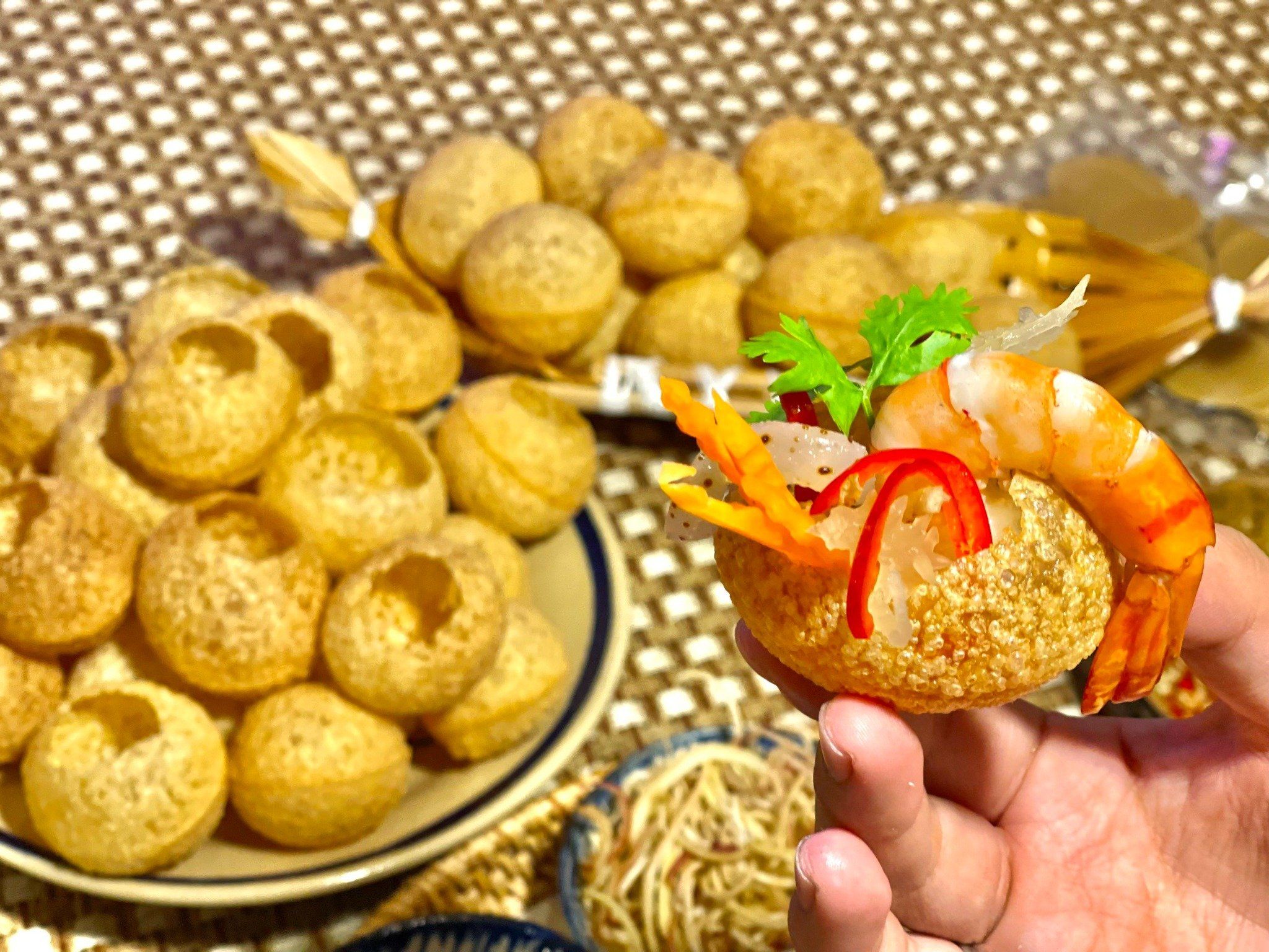 banh phong chien an do mitti pani puri 100g