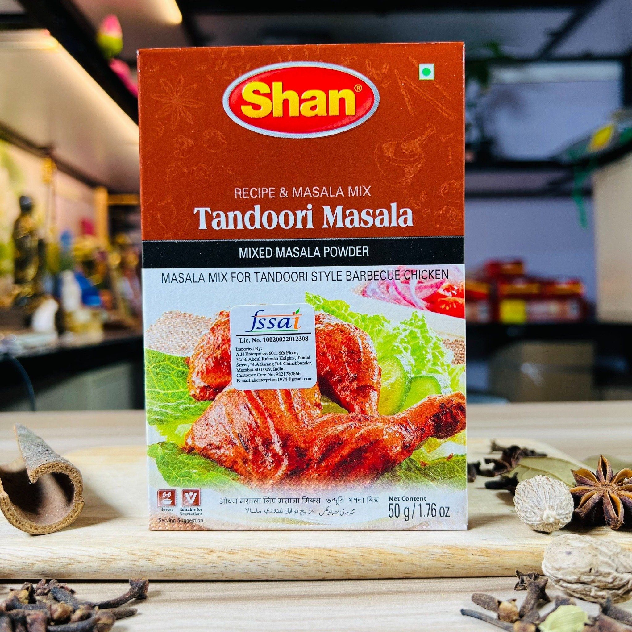 bot gia vi uop nuong an do shan tandoori masala 50gr