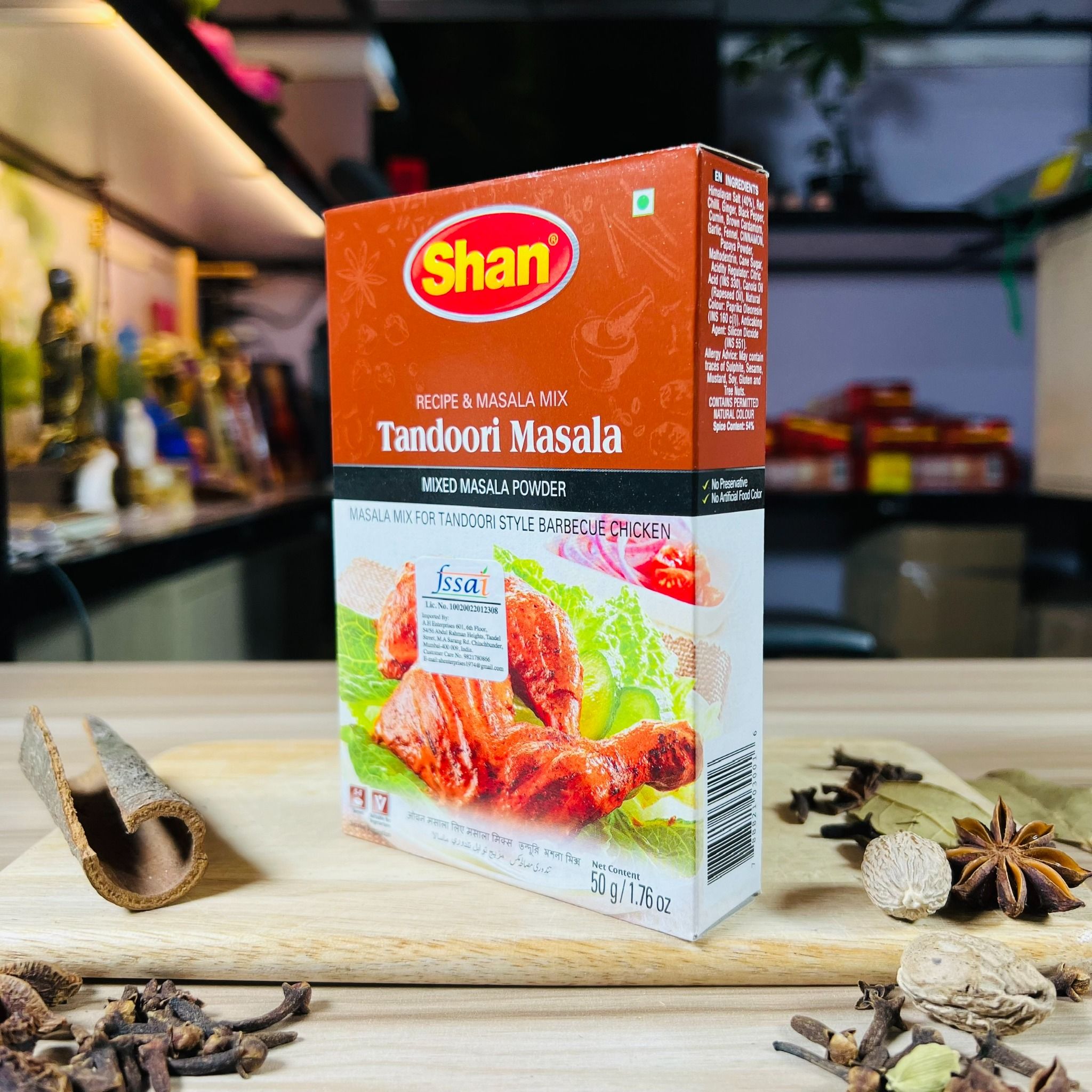 bot gia vi uop nuong an do shan tandoori masala 50gr