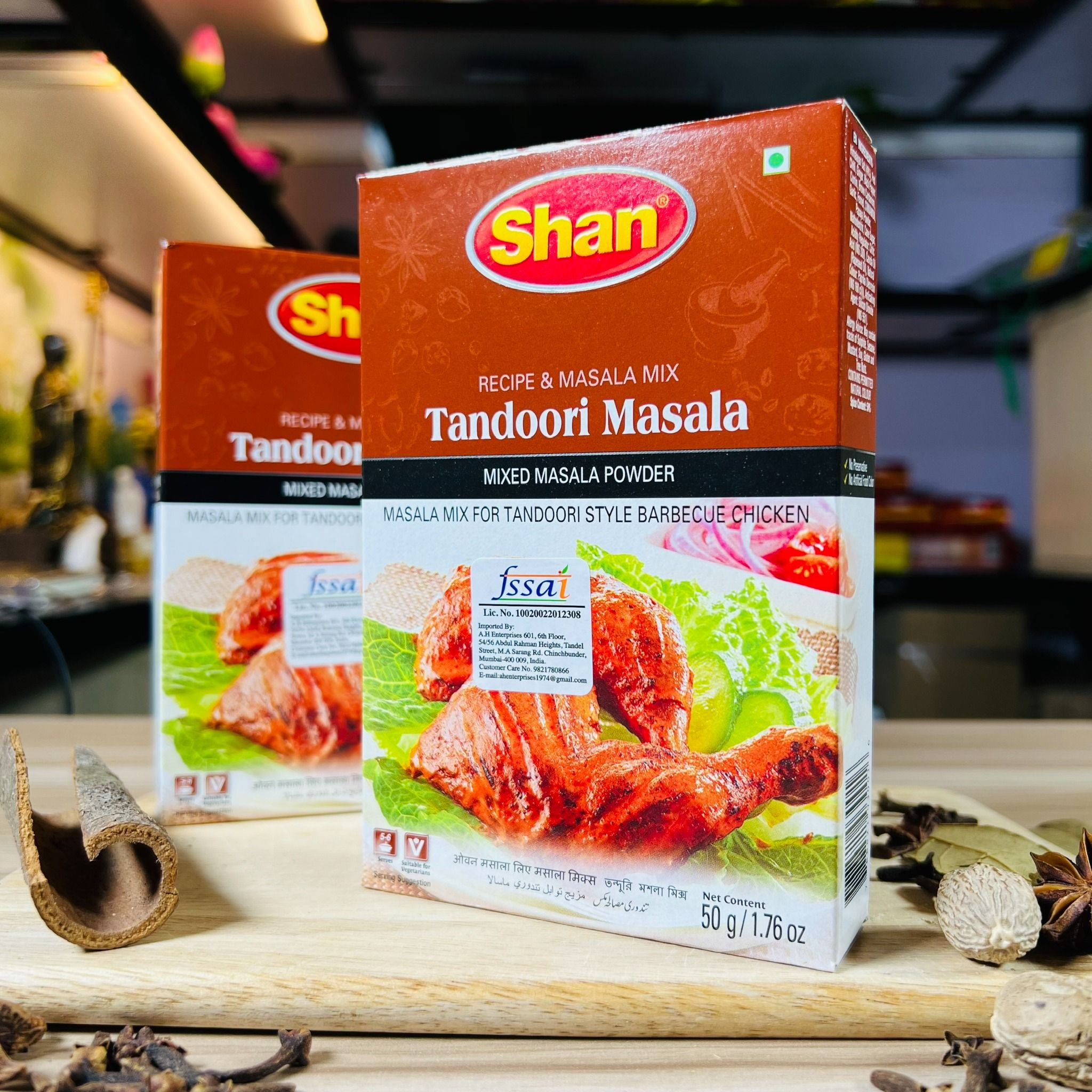 bot gia vi uop nuong an do shan tandoori masala 50gr