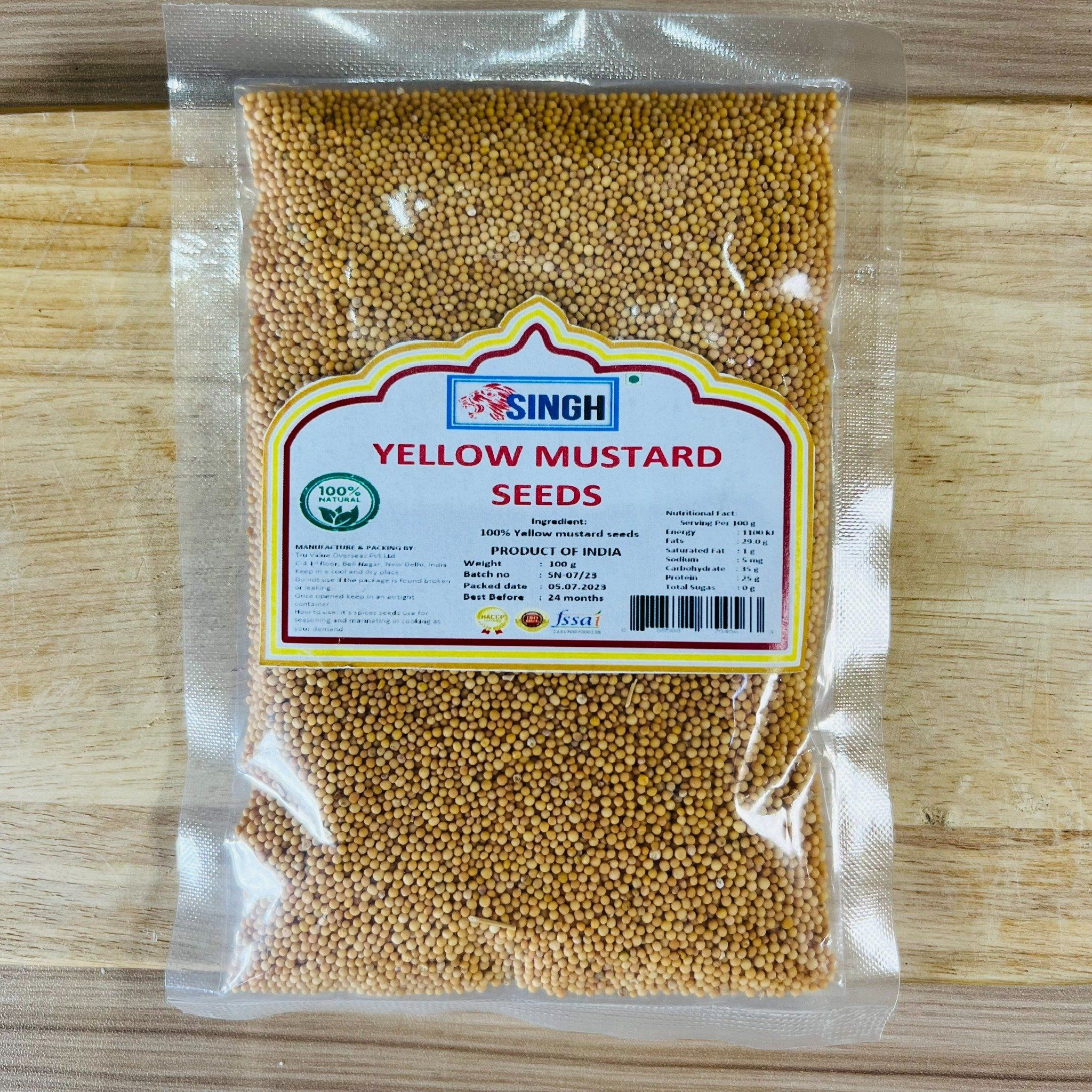 hat mu tat vang an do yellow mustart seeds 100gr